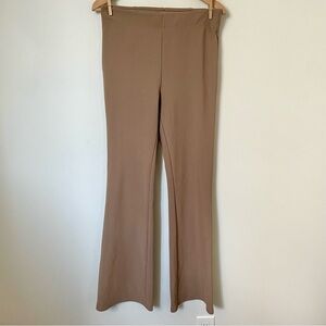 Y2K Vintage Wet Seal Ribbed Flare Stretch Pants Beige Size Large
